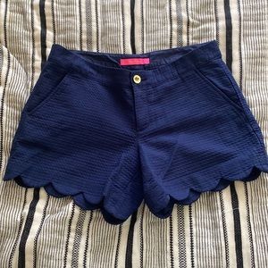 Lilly Pulitzer scalloped shorts